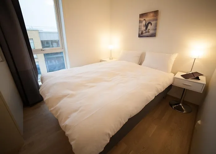 아파트 Bjorvika Apartments, Damsgard Area, Center