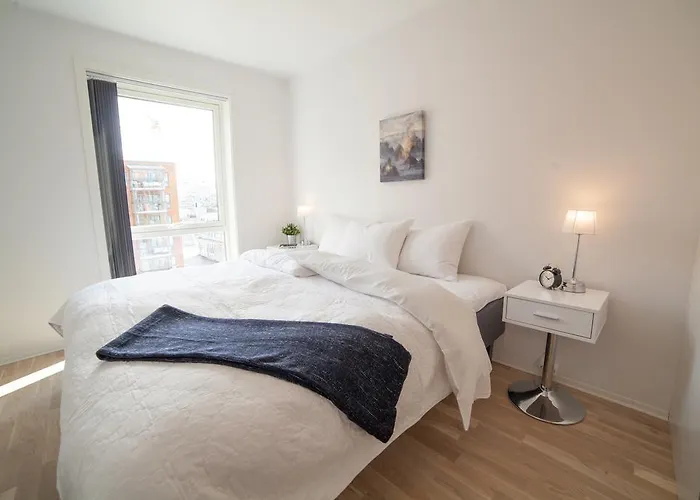아파트 Bjorvika Apartments, Damsgard Area, Center 베르겐